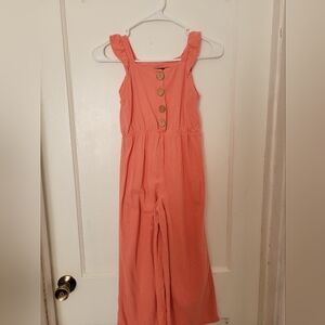 Kids girl orange Romper 7/8